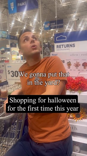 Let’s vote.. yes or no on the inflatable 😂 #couple #husbandandwife #marriedlife #couplecomedy #marriedlofecomedy #marriage #couples #halloween | Laura and Adam