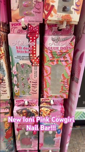 New at Dollar Tree Ioni Pink Cowgirl Nail Bar!!