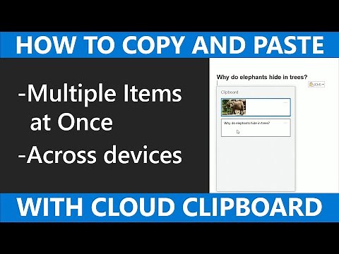 How to Copy and Paste with Cloud Clipboard
