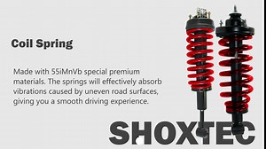Shoxtec Front Pair Complete Struts Assembly Replacement for 2007-2010 Ford Explorer Sport Trac Coil Spring Shock Absorber Repl. part no 371124