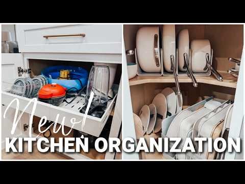 KITCHEN ORGANIZATION & DECLUTTERING | RENTER FRIENDLY KITCHEN CABINETS & DRAWER ORGANIZATION IDEAS
