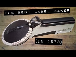 Scotch 3M Embossed Label Maker - The Cadillac of Labelers