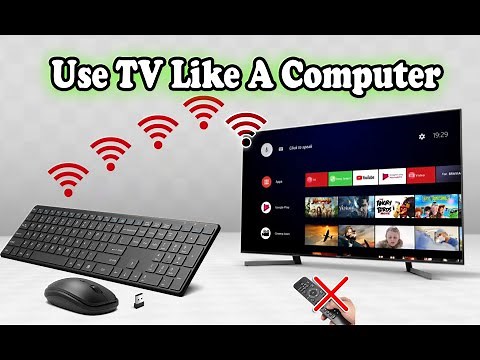 Connect Your Desktop Keyboard And Mouse To Your Smart Tv | Wireless Mouse And Keyboard For Smart Tv