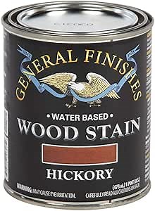 General Finishes Water Based Wood Stain, 1 Pint, Hickory