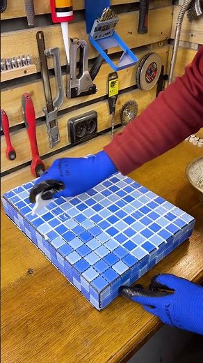 How to Make Custom Mosaic Tiled Floating Shelves