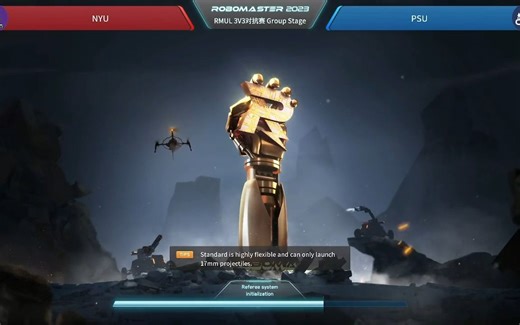 RoboMaster 高校联盟赛 2023 北美站 第1场 NYU UltraViolet 战队 vs PSU Robo X 战队