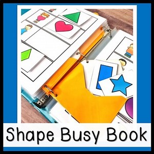 Shape Busy Book - Busy Binder with 2D Shape Activities
