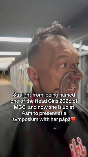 Early start with Miss Head Girl 2026. We are off to present the Hawaiki Kura framework at a wellness model symposium #maoritiktok #maorifamily #fyp | Hawaiki Kura