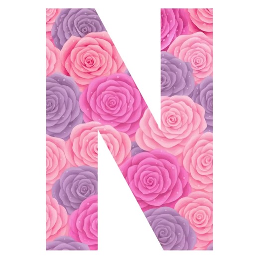 Valentine Floral Alphabet A-Z PNG | Watercolor Rose Letters (digital Download) - Etsy