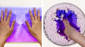 Satisfying ASMR: Slime Morado con Bolitas y Floam 💜✨ | Sin Hablar
