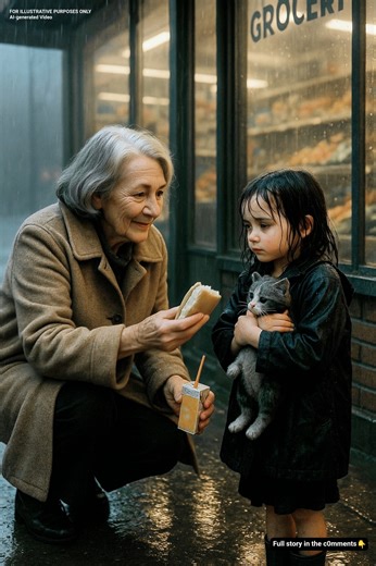 1.7K views | An Old Lady Buys Lunch for a Hungry Little Girl at the...