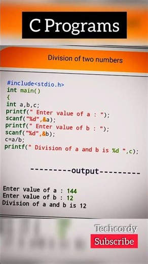 c programs #c #cpp #code #programm