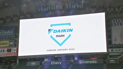 Houston Astros ballpark to be renamed Daikin Park from Minute Maid starting Jan. 1, 2025
