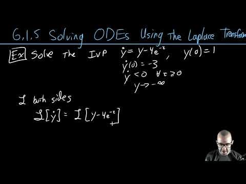 6.1.5 Solving ODEs using the Laplace Transform