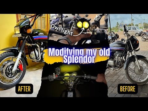 Modifying My Old SPLENDOR Bike | ‪@Vlogsofinesh‬
