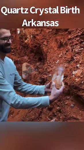 263K views · 10K reactions | Digging out this awesome quartz crystal,...