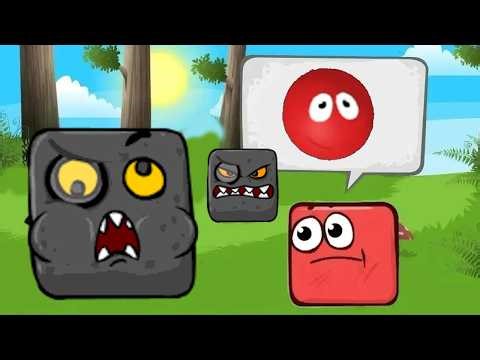 Roblox Red Ball 4 - Level 1 of 30 - Black Boss - Green Hills - Deep Forest - Gameplay Red Ball 4