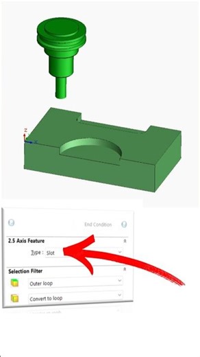 Slot Feature (SOLIDWORKS CAM 2.5 AXIS FEATURE)