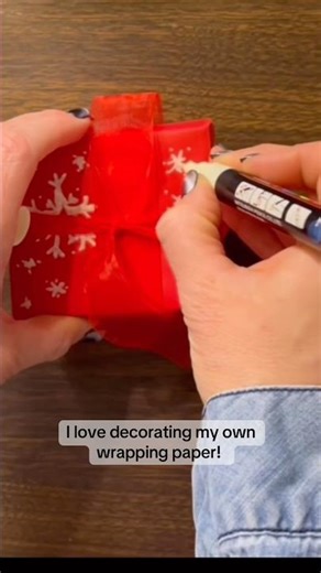 DIY Wrapping Paper with a White Posca Marker | Simple Handmade Gift Wrap