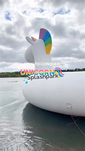 5.6K views · 17 reactions | TAKE ON THE WORLD'S BIGGEST UNICORN INFLATABLE CHALLENGE 濾 Slide, flip and jump around on our 3 giant unicorn inflatables. Are you brave enough to jump off the highest unicorn? Book your slot now: https://ecom.roller.app/northyorkshirewaterpark/northyorkshirewaterparkcheckout/en/home | North Yorkshire Water Park | Facebook