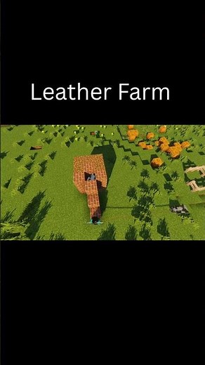 Unlimited Leather Farm in Minecraft 🐄🔥l