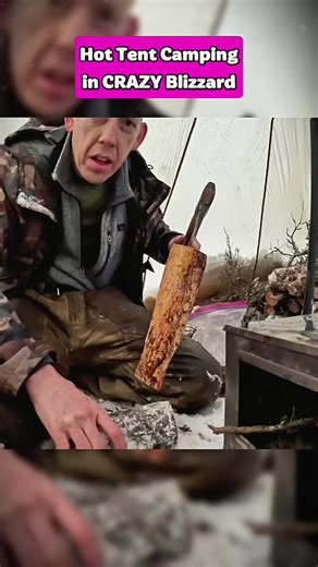 Hot Tent Camping in CRAZY Blizzard #Outdoors #cook #outdoorcooking #survival #alaska #bushcraft #cooking #camping #camp #outdoor #survivalskills #survive