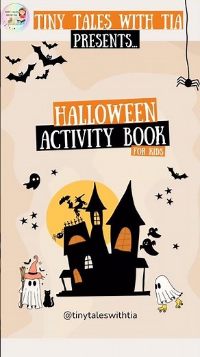 🎃 Free Halloween Activity Book for Kids | Fun Printables from Tiny Tales with Tia