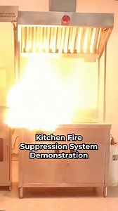 Kitchen Fire Suppression System Demonstration #fireprotection #firesafety #viralfb #howitworks | KORD Fire Protection