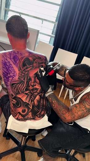 Stunning Back Piece Tattoos at Emink Tattoo Studio