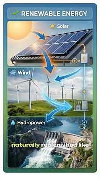 ⚡ Renewable vs Non-Renewable Energy — What’s the Difference? | Energy 101 — Day 4