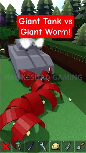 Roblox Build a Boat for Treasure Giant Tank vs Giant Worm! #babft #roblox