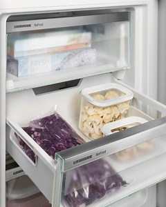 When you open your freezer, you want to see frozen food - and certainly not ice and frost. NoFrost protects the freezer compartment from unwanted icing, which consumes a lot of energy and can be expansive. Nofrost means no more tedious and time-consuming defrosting of the freezer compartment, more time for other things - and saving money. | Liebherr Appliances | Facebook