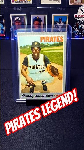 1970 Topps Baseball Manny Sanguillen! Pittsburgh Legend!