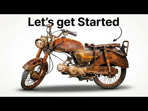 Restoring a Completely Ruined Classic Motorcycle | Full Bike Restoration ‪@LiveWithCreativity‬