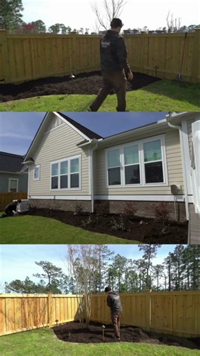 This mulch install locks in moisture, blocks weeds, and makes the entire bed stand out more.