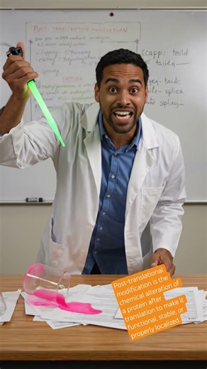 What is post-translational modification #biology #genetics #translation #post