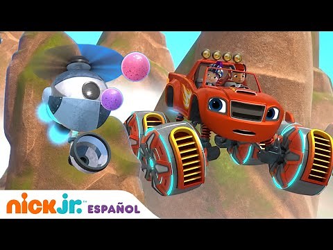 Blaze y los Monster Machines | ¡Blaze tiene neumáticos de potencia! | Nick Jr. en Español