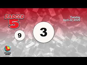 Wisconsin Lottery Evening Draw 04/22/2025