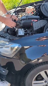 removing the dead battery on this small VW #mechanic #repair #polo #vw #battery #diy #enginestart | Marius RBE