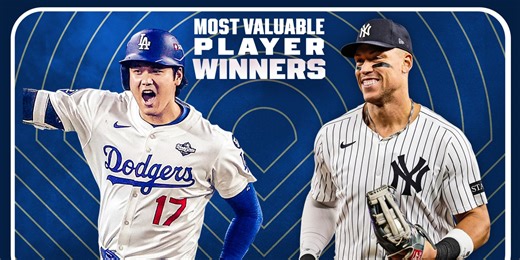 In MLB first, Ohtani and Judge go back to back as MVP Award winners