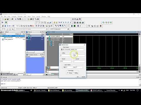 Mod-8 UP counter Verilog Simulatation