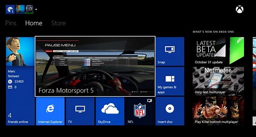 Xbox One dashboard UI evolution, from 2013 to today