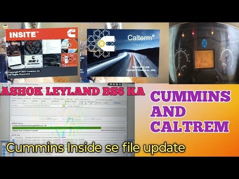 #Caltrem and #Cummins se file update #Ashok layland bs6 ka dataset ya file upload kaise kare