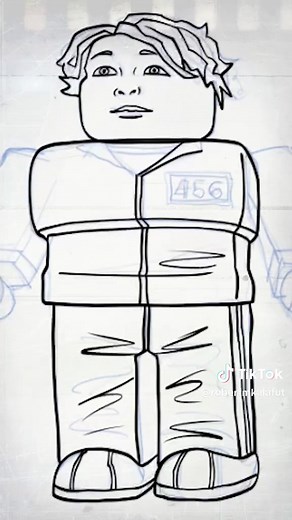How to draw Roblox Squid game Player 456 3 subscribe to my youtube channel @RobloxRobdraw @Roblox #roblox #robloxedit #gaurd #drawing #ipad