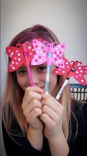 🦋 Butterfly Pencil Topper Valentine's Craft for Kids | DIY Valentine's Gift for School 🦋