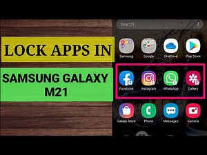 How To Enable App Lock In Samsung Galaxy M21