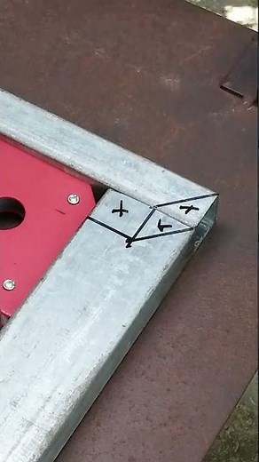 Perfect 90° Joint for Different Size Square Tubes Easy Welding Idea 🔥