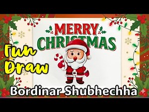 easy santa drawing / step by steps tutorial / Learn to Draw Santa Claus / Merry Christmas Drawing