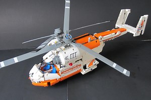 LEGO MOC-7342 42052 C model: Twin Spin Helicopter! (Technic 2017)