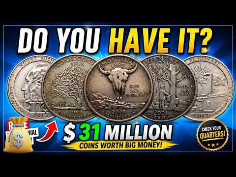 Top 5 Rarest State Quarters Worth MILLIONS! (Hidden Treasures in Your Pocket)